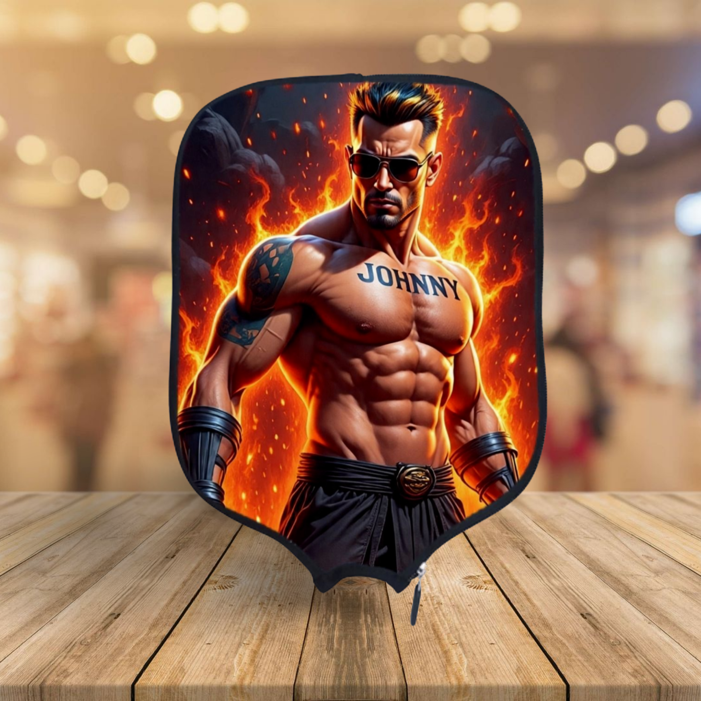 Mortal Kombat - Johnny Cage - Pickleball Paddle Cover