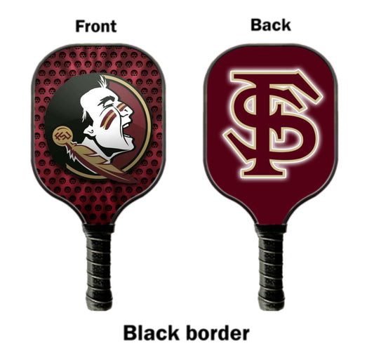 FSU - Florida State University - Indian  - Pickleball Paddle