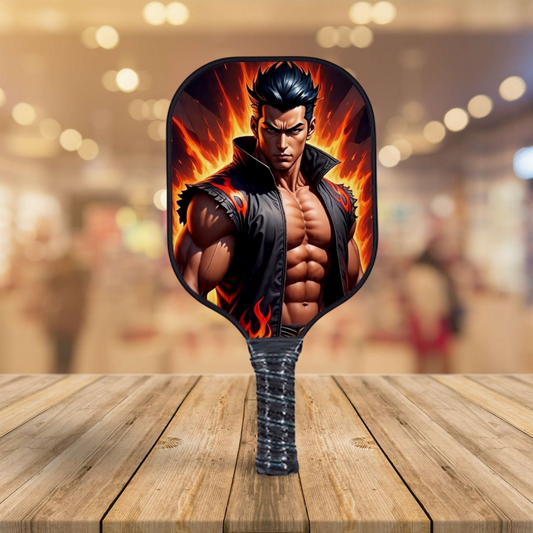 Tekken  - Jin Kazama Black - Pickleball Paddle