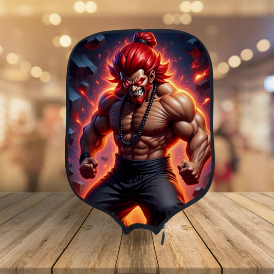 Street Fighter - Akuma Animated - Pickleball Paddle Cover