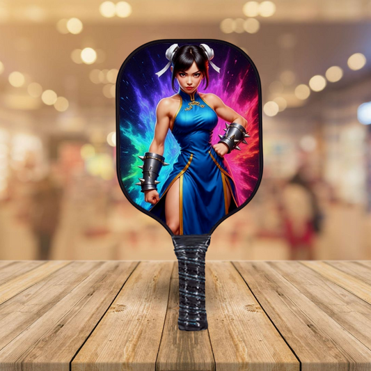 Street Fighter - Chun-li Animated - Pickleball Paddle