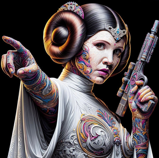 Princess Leia - World of Colors Edition - Canvas Hi-Res Wall Artwork