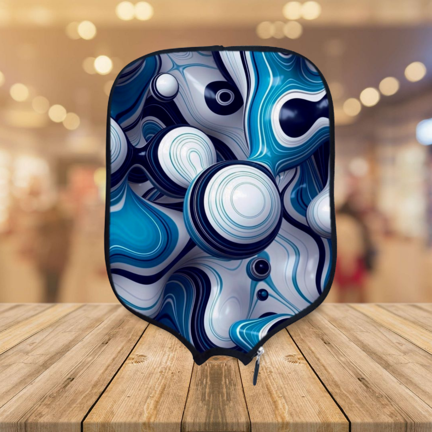 Blue Flow - Pickleball Paddle Cover