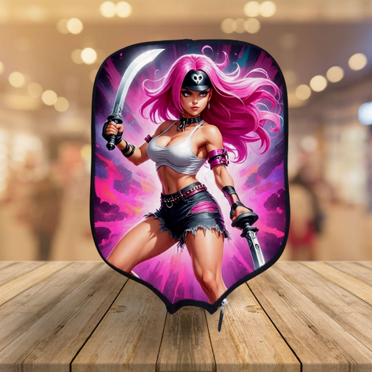 Street Fighter -Poison Animated - Pickleball Paddle Cover
