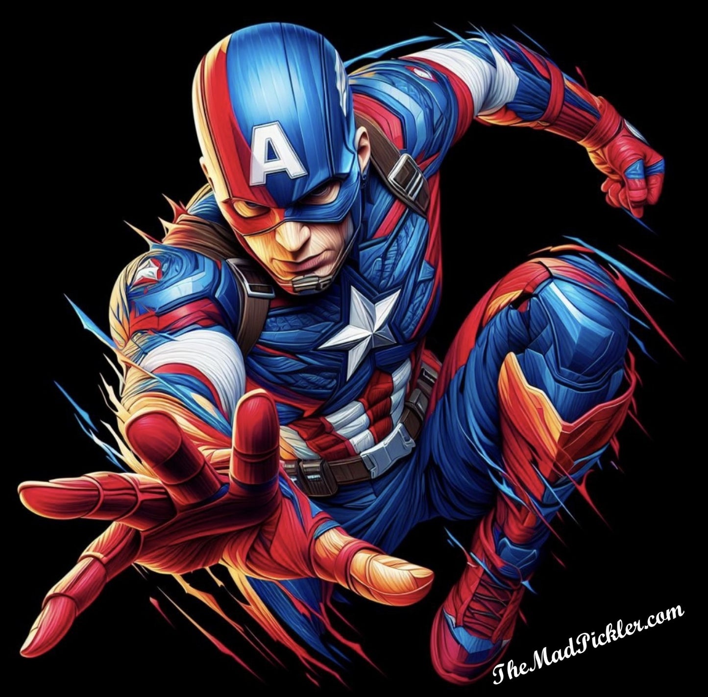 Captain America - Ready To Hang  Canvas Hi-Res Wall Artwork