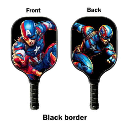 Captain America - Action Pose - Pickleball Paddle