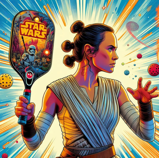 Rey Skywalker - Burst - Canvas Hi-Res Wall Artwork