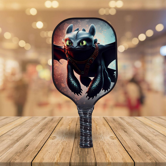 How To Train You're Dragon - Toothless/Night Fury - Pickleball Paddle
