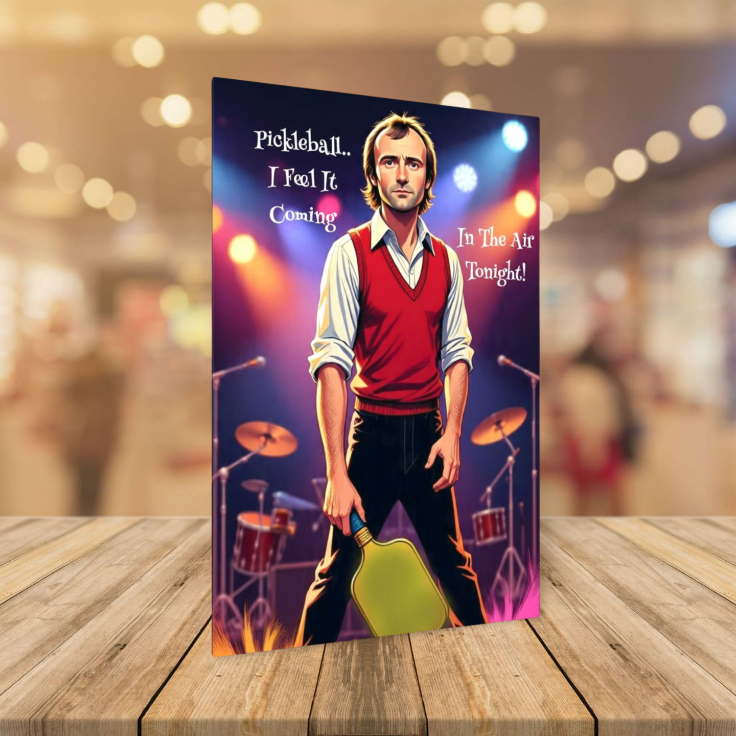 Phil Collins - Pickleball..I Feel It Coming In The Air Tonight! - Ready To Hang  Canvas Hi-Res Wall Artwork