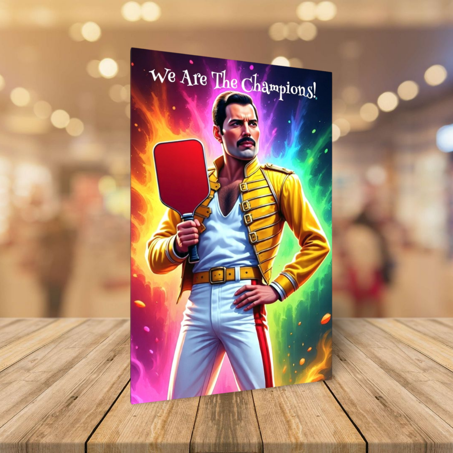 Freddy Mercury - "We Are The Champions!" - Ready To Hang  Canvas Hi-Res Wall Artwork