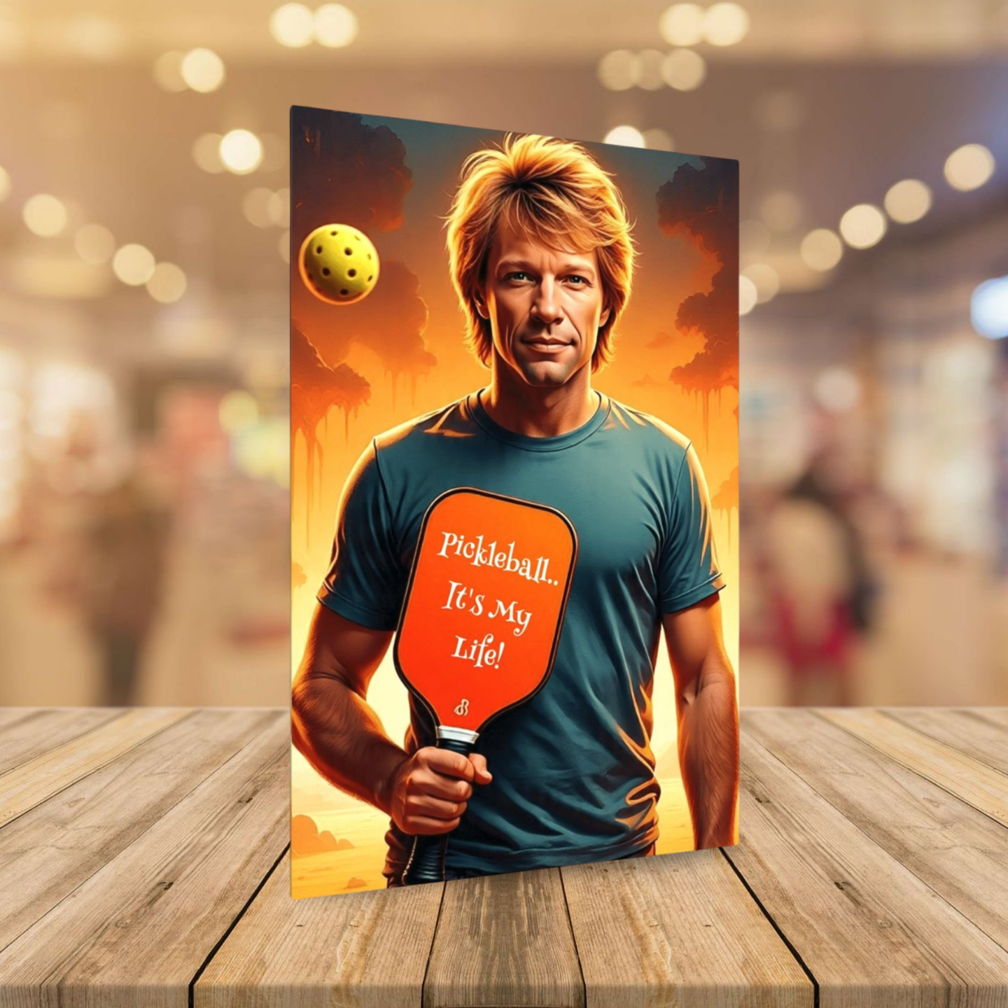 Bon Jovi - "Pickleball..It's My Life!" - Ready To Hang  Canvas Hi-Res Wall Artwork