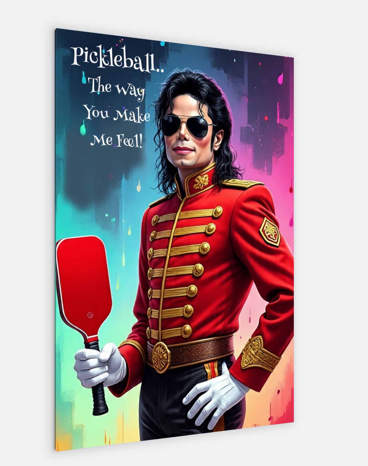 Michael Jackson - "Pickleball..The Way You Make Me Feel!" - Ready To Hang  Canvas Hi-Res Wall Artwork