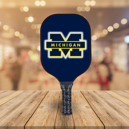 Michigan -Logo - Pickleball Paddle