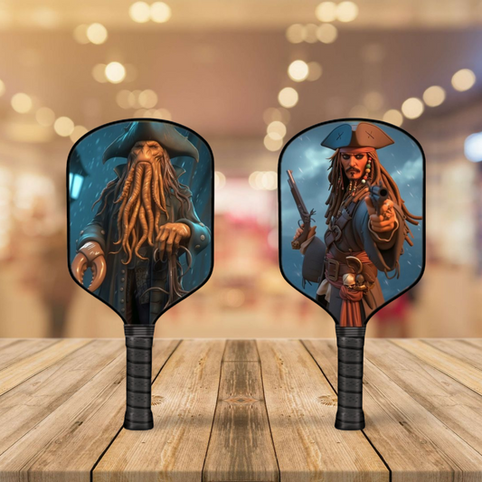 Pirates of the Caribbean - Jack Sparrow/Davy Jones - 2 Pickleball Paddle Set