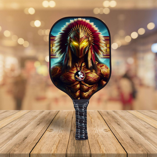 FSU -  Florida State University - Futuristic War Chief - Pickleball Paddle