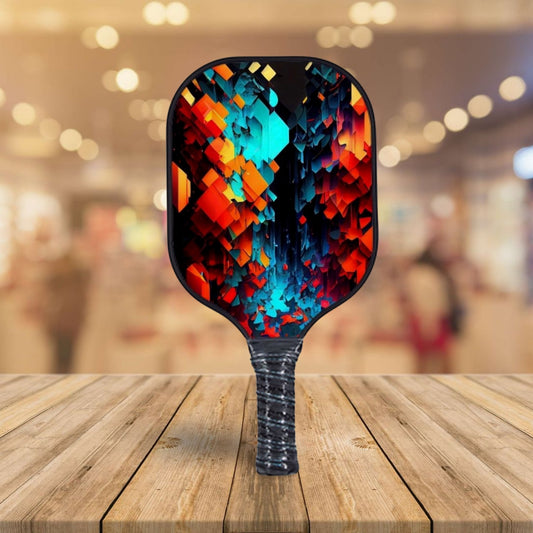 Colorful Flakes - Pickleball Paddle