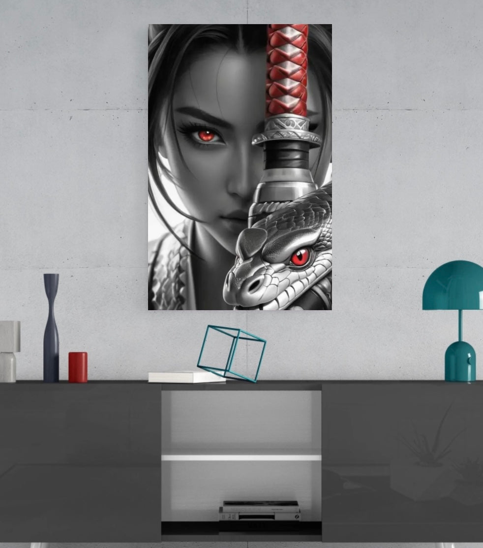 Asian Shogun -  Ready To Hang  Canvas Hi-Res Wall Artwork