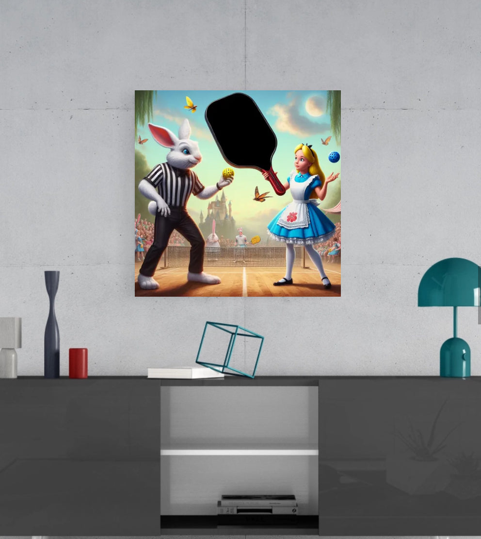 Alice In Wonderland Pickleball  -  Ready To Hang  Canvas Hi-Res Wall Artwork
