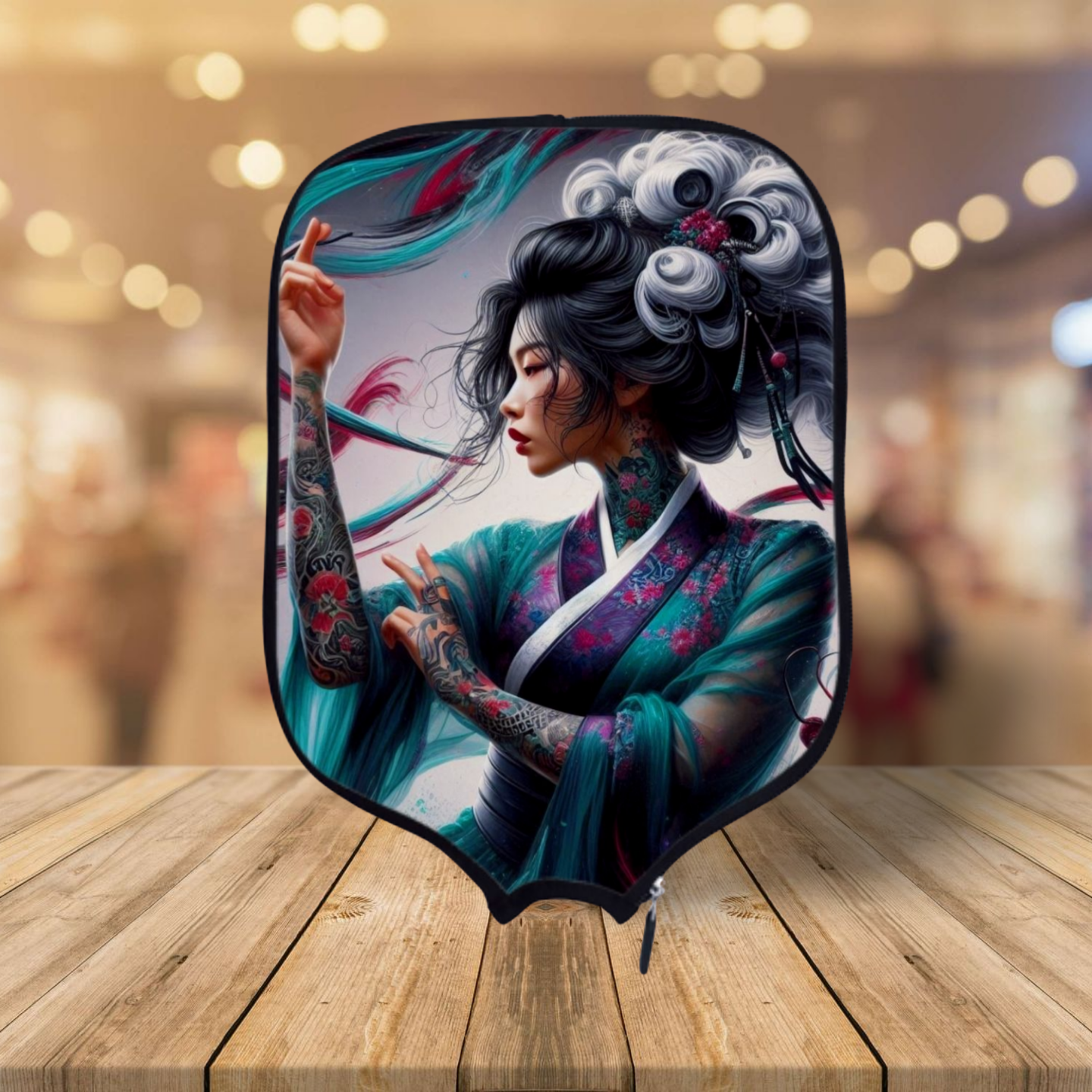 Cubiertas de paleta Geisha Teal/Purple Pickleball 