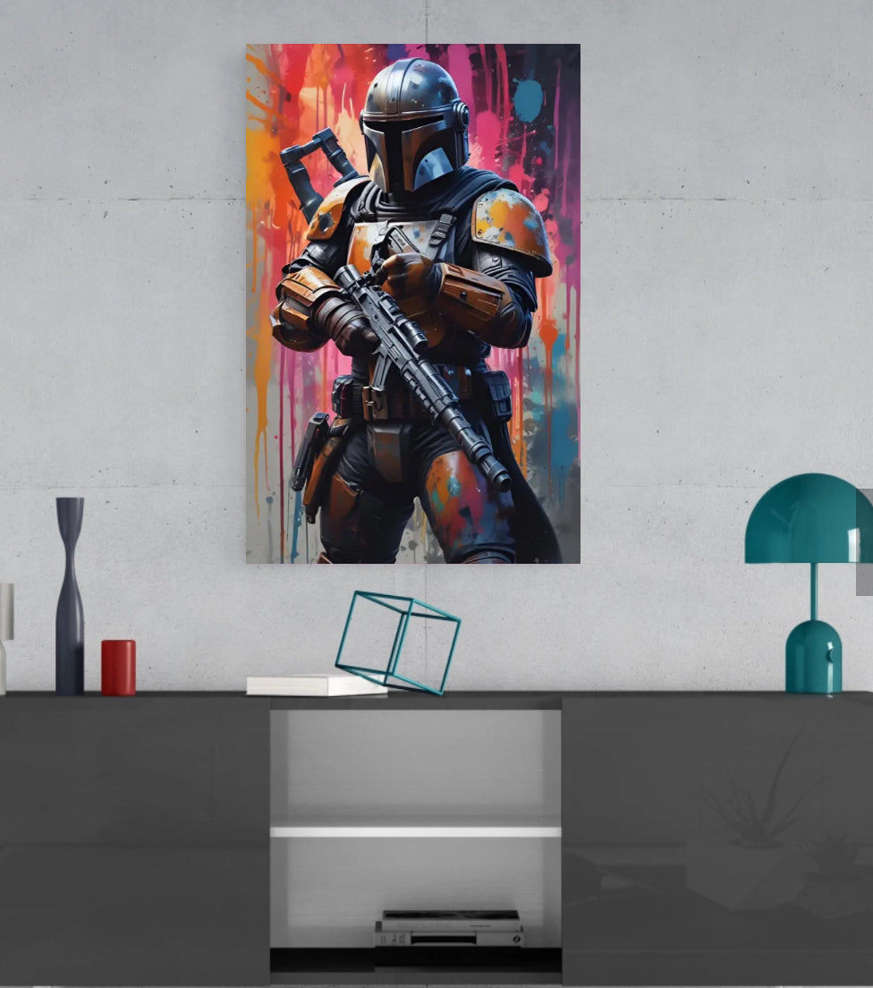 Boba Fett - Star Wars - Ready To Hang  Canvas Hi-Res Wall Artwork