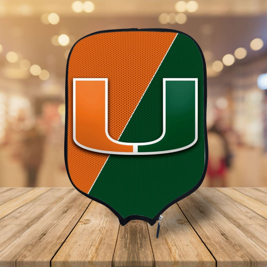 Miami Hurricanes Pickleball Paddle Cover