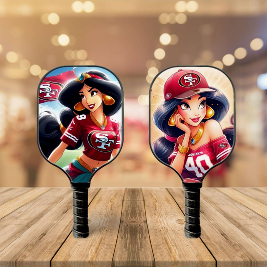 San Francisco 49ers - Princess Jasmine - Special Edition - Pickleball Paddle