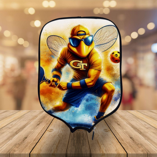 Georgia Tech Pickleball -Yellowjacket Pickleball Paddle Cover