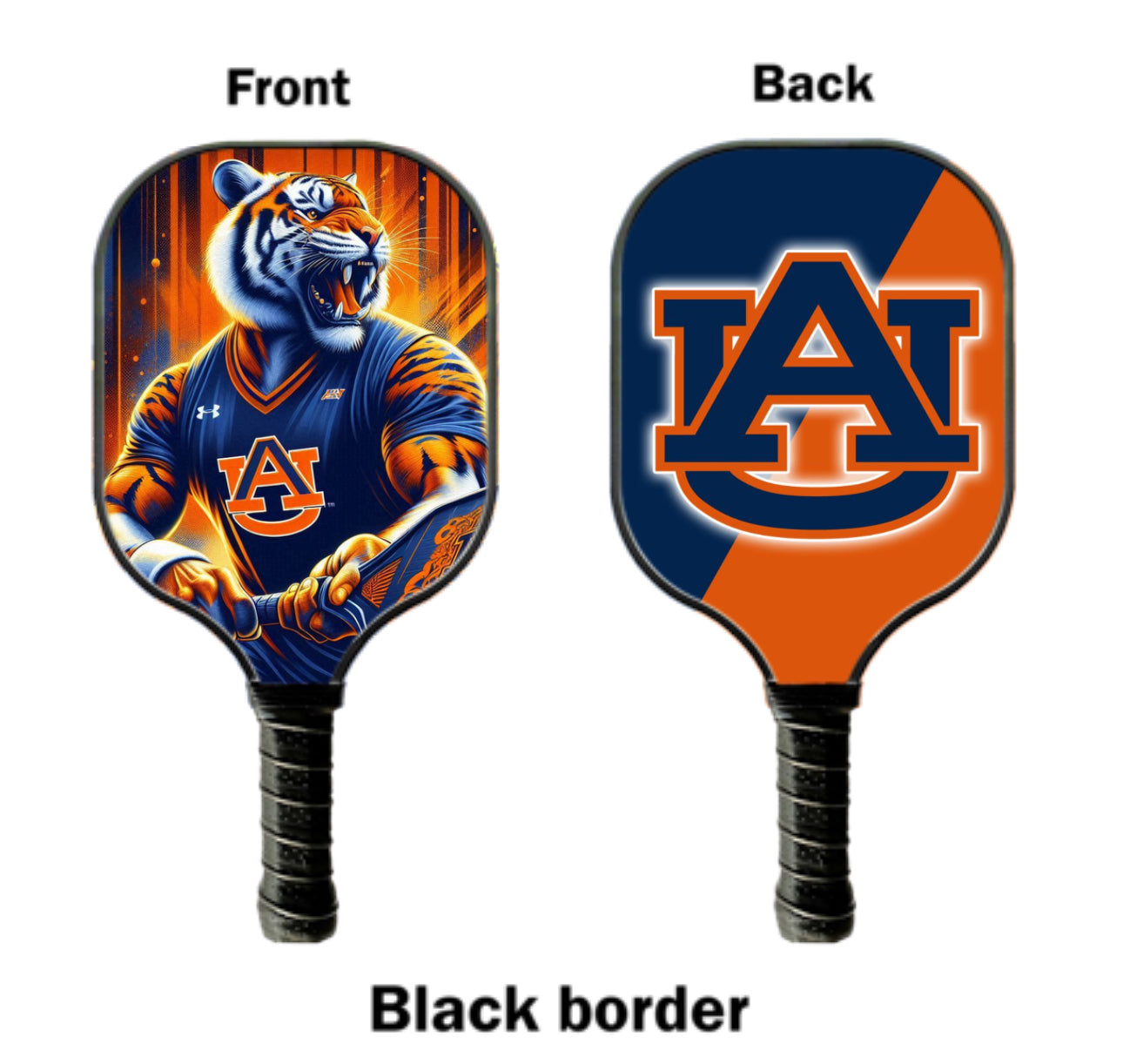 Auburn Tiger Orange/Blue - Pickleball Paddle