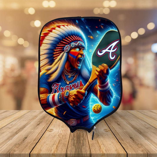 Atlanta Braves - Indian Pickleball Paddle Cover