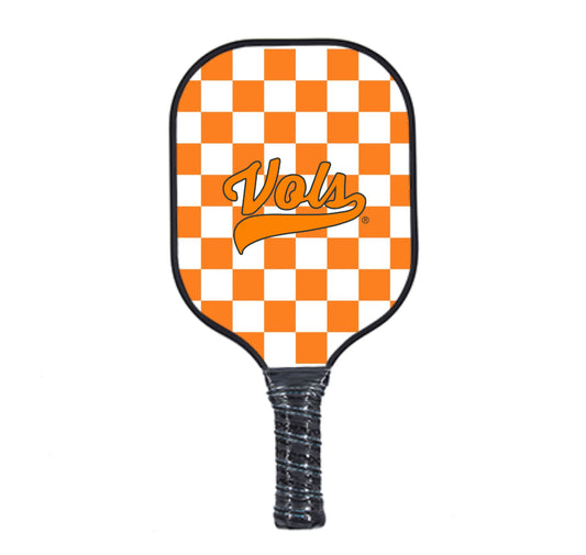 Tennessee University Vols - Checkerboard - Pickleball Paddle