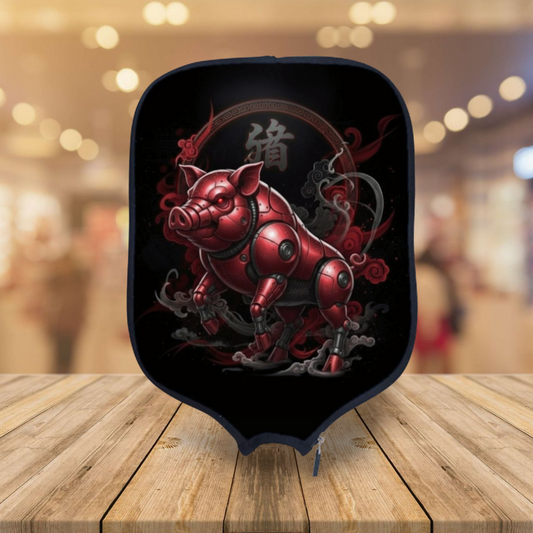 Pig - Chinese Zodiac - Pickleball Paddle Cover