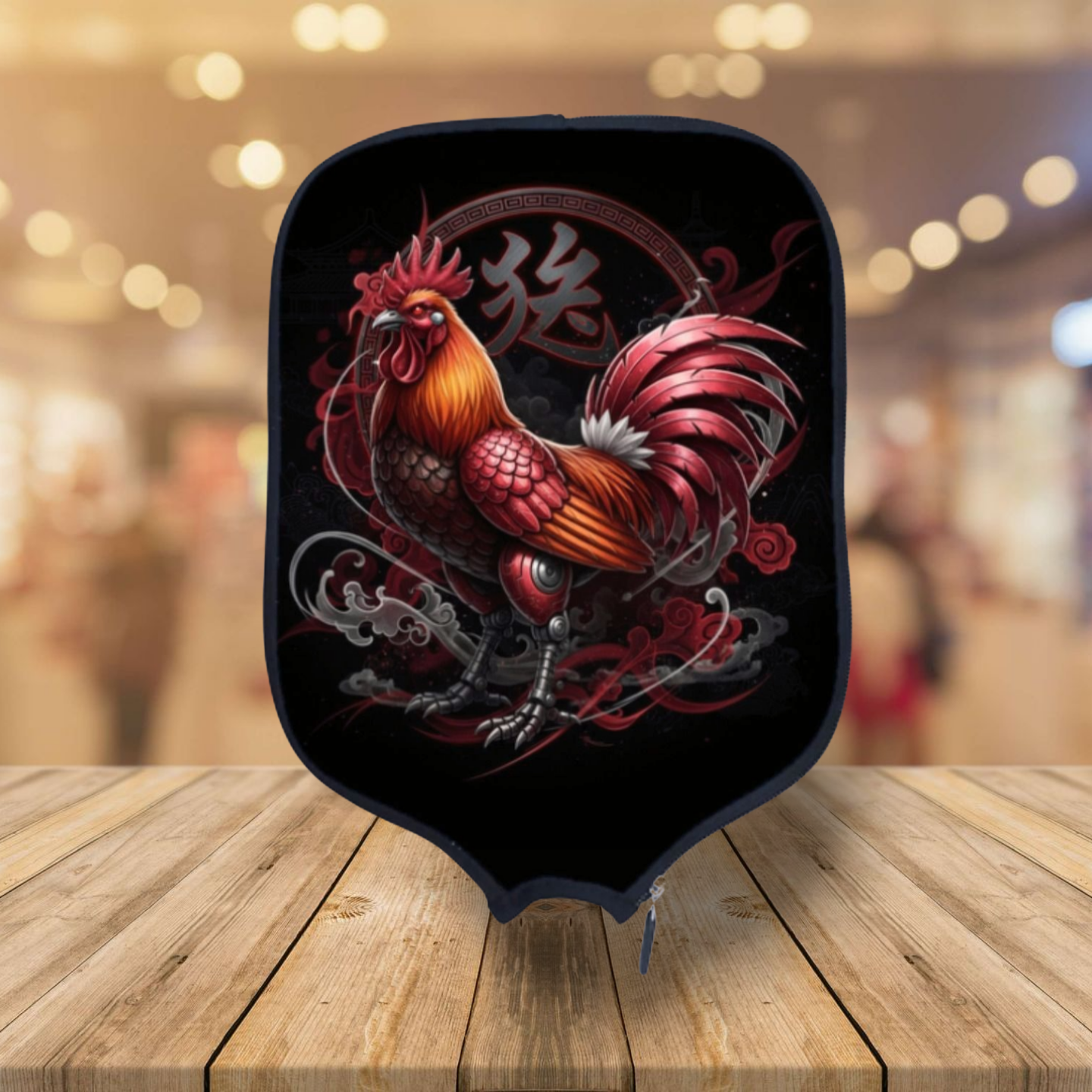 Rooster - Chinese Zodiac - Pickleball Paddle Cover