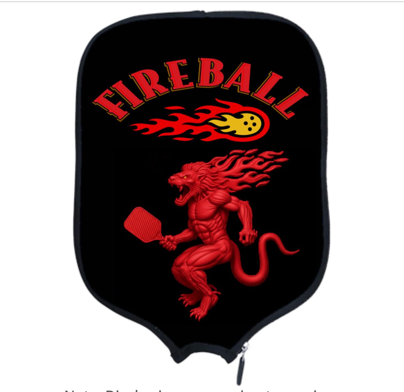 Fireball Dragon - Pickleball Paddle Cover