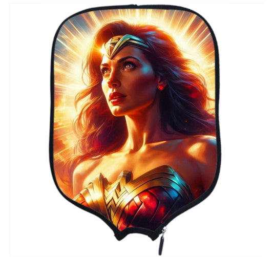 Wonder Woman Sunlight Pickleball Paddle Cover