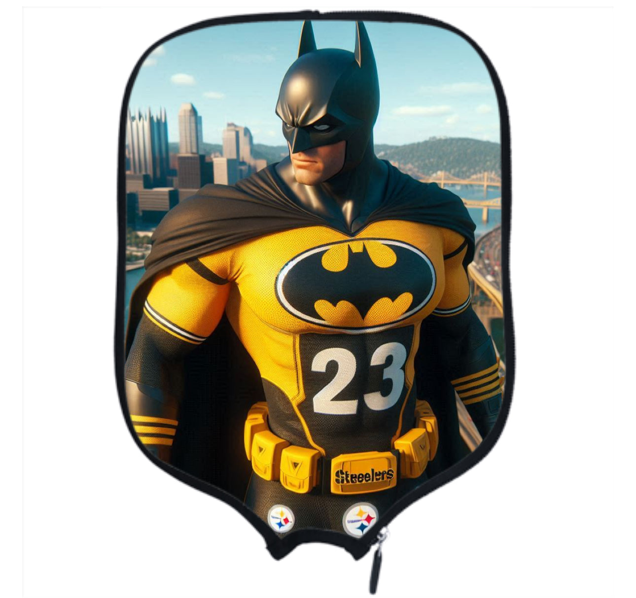 Batman/Steelers #2 Pickleball Paddle Cover