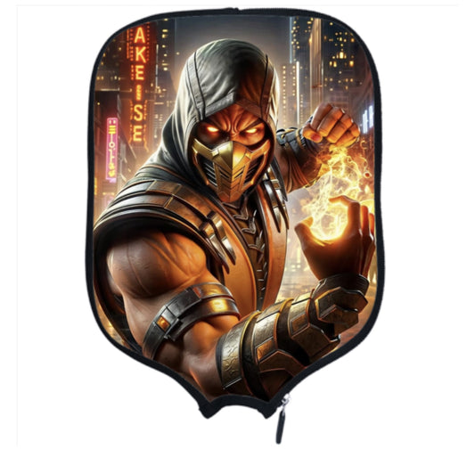 Scorpion - Mortal Kombat - Pickleball Paddle Cover