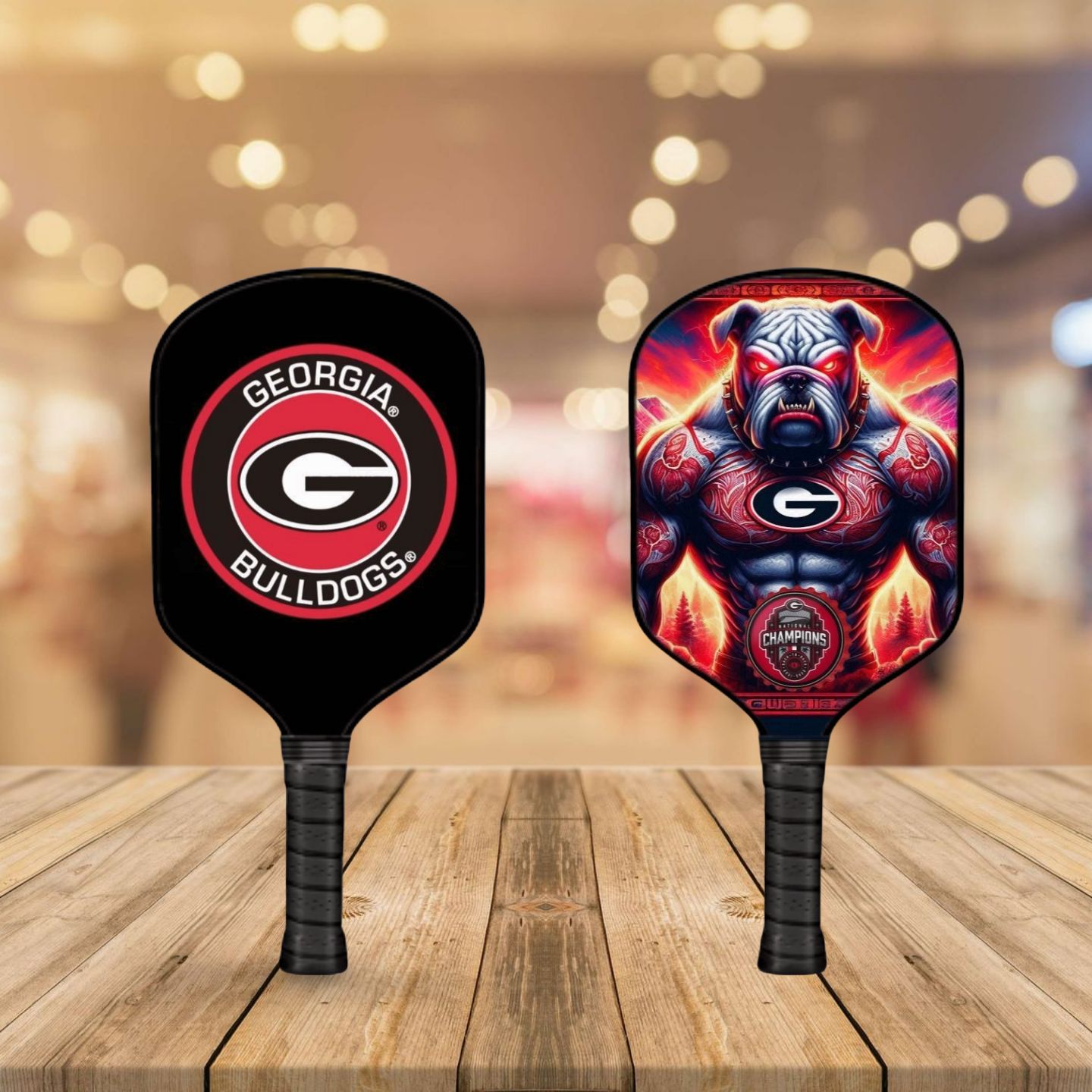 Georgia Bulldogs  - National Champions - Pickleball Paddle