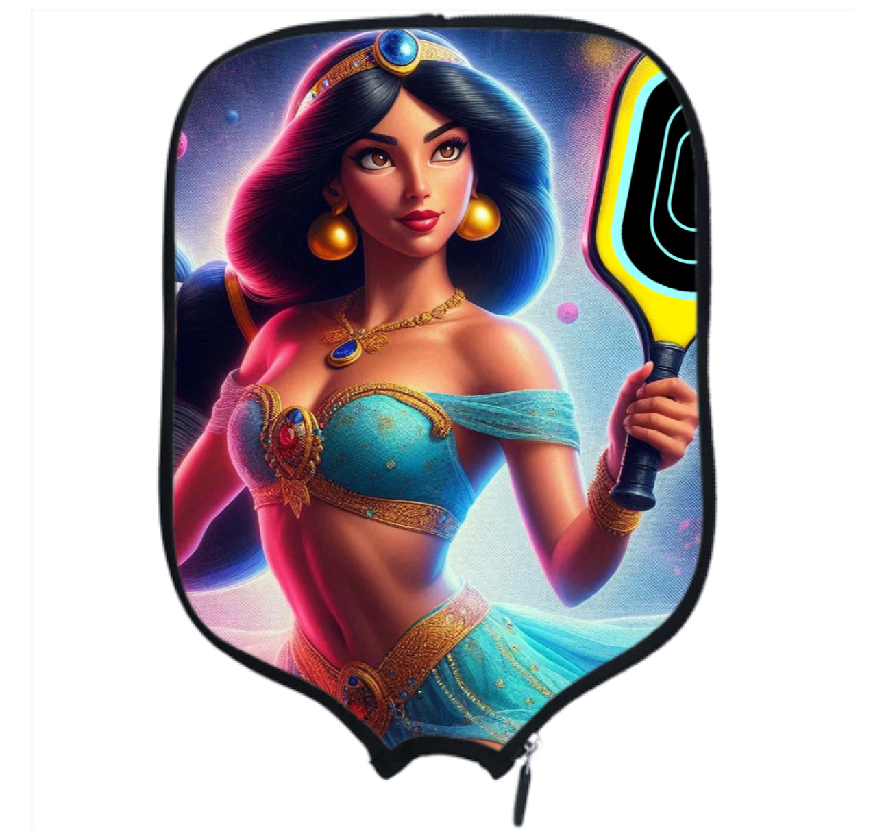 Princess Jasmine - Aladdin - Pickleball Paddle Cover