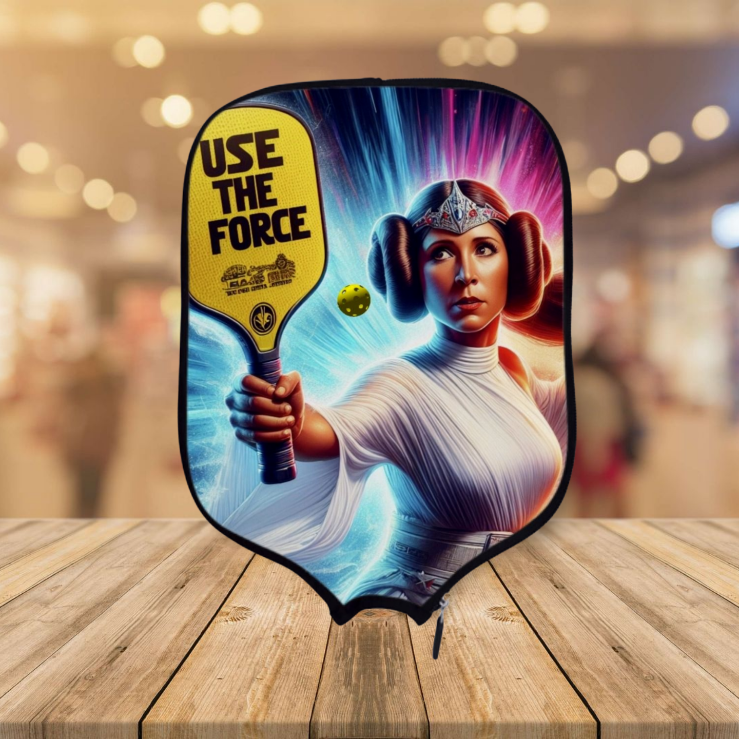 Princess Leia - Use The Force Star Wars - Pickleball Paddle Cover