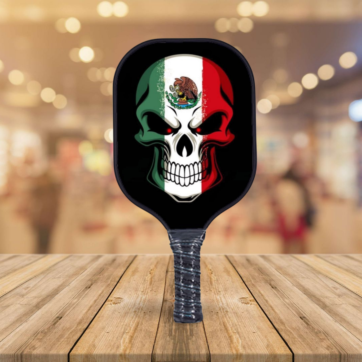 Mexican Zombie Skull - Pickleball Paddle