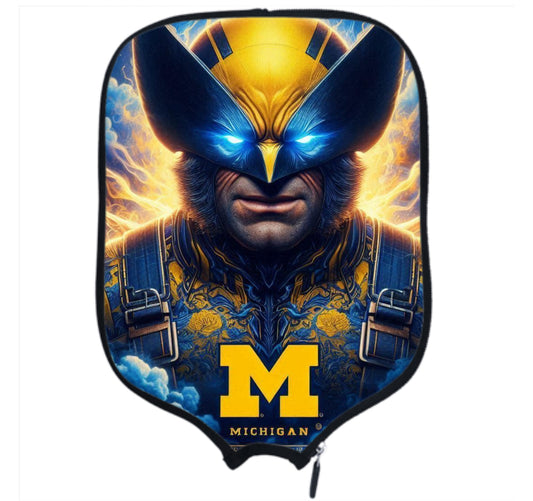 Michigan Wolverines Pickleball Paddle Cover