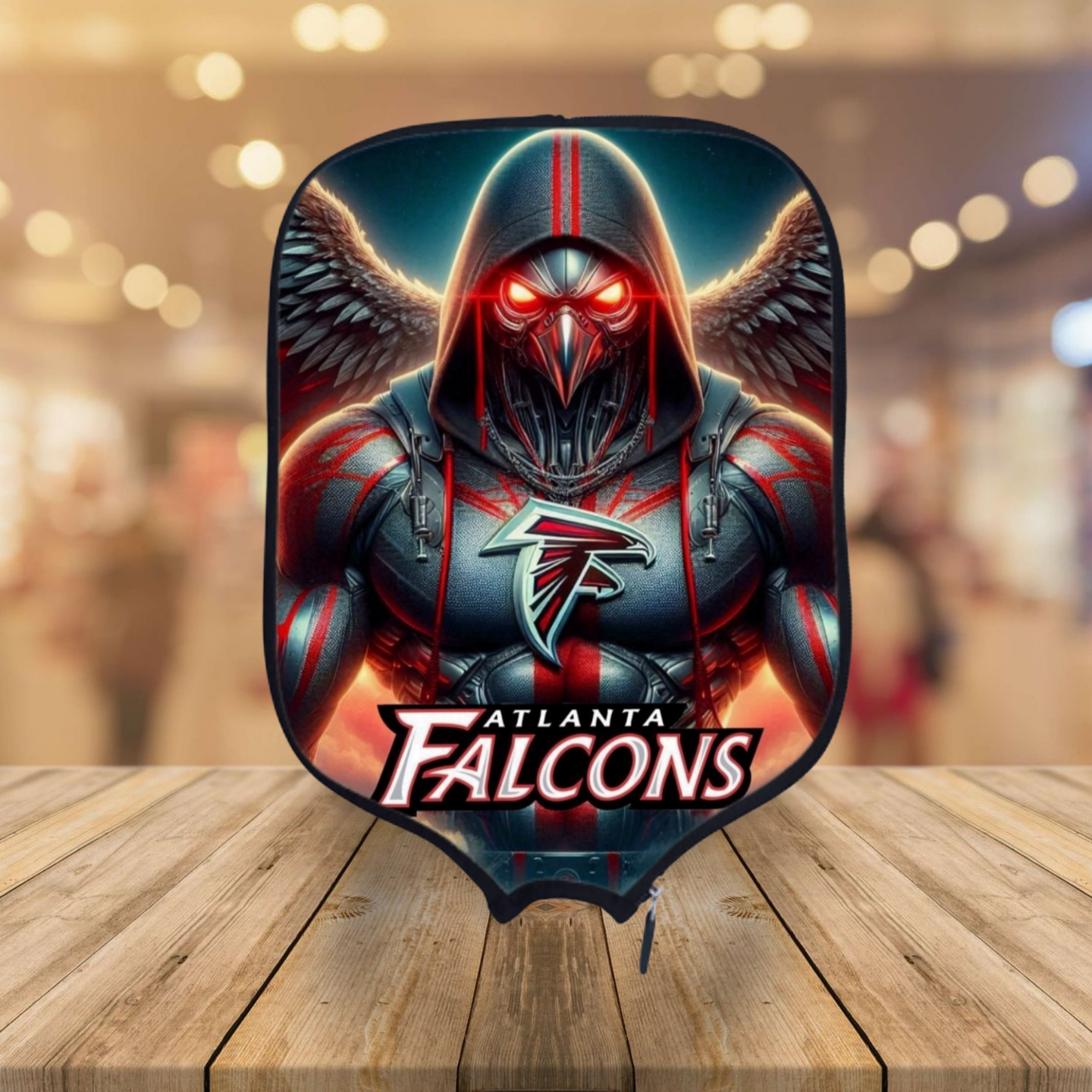 Atlanta Falcons - Red/Black - Pickleball Paddle and Cover Included