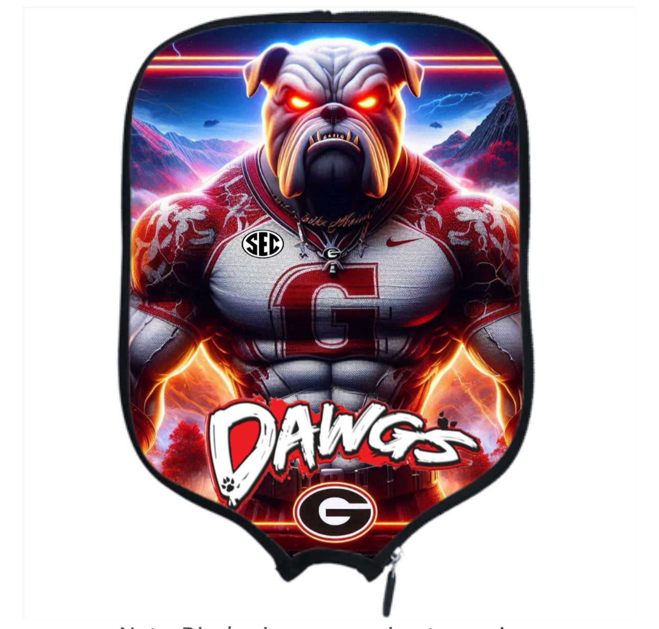 Georgia - Go Dawgs Pickleball Cover