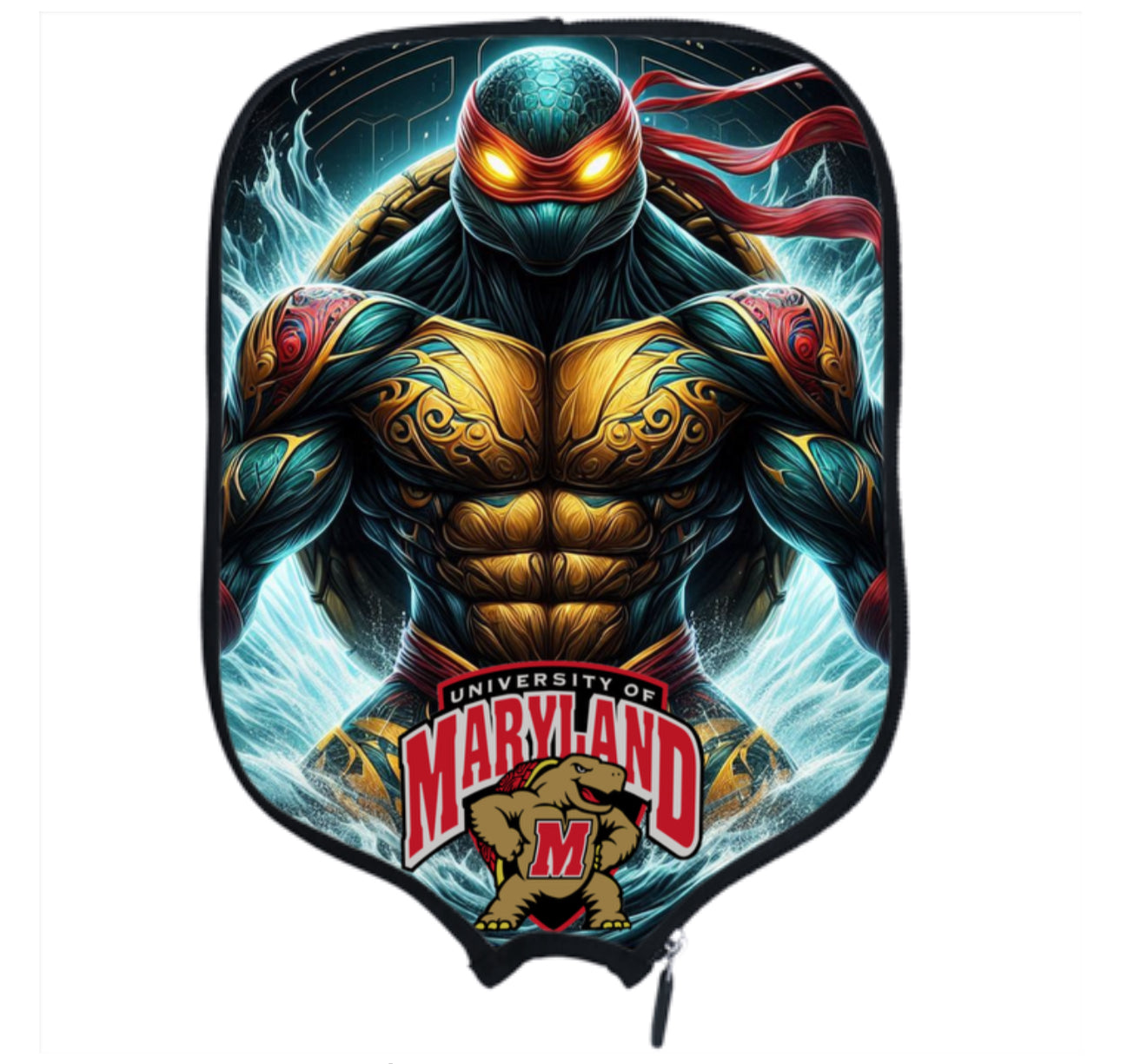 Maryland Terrapins - Pickleball Paddle Cover