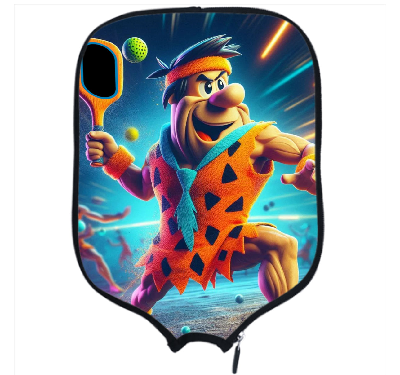 Fred Flintstone Pickleball Paddle Cover