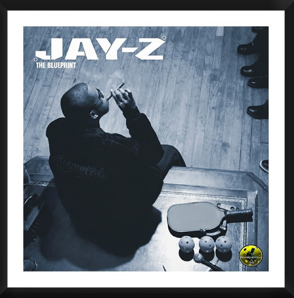 Jay-Z The Blueprint  Framed Artwork 16x16