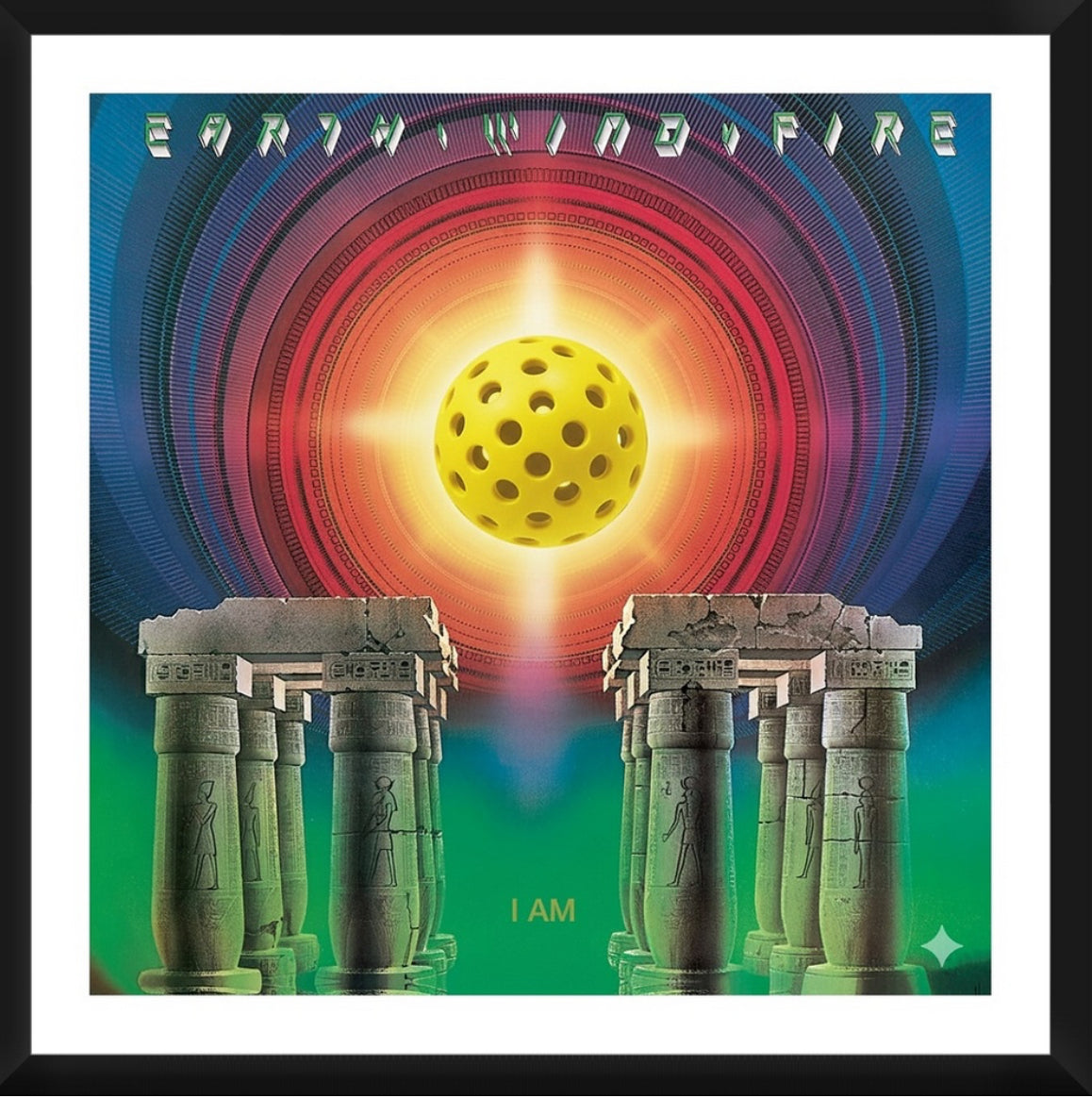Earth Wind & Fire - I AM  Framed Artwork 16x16