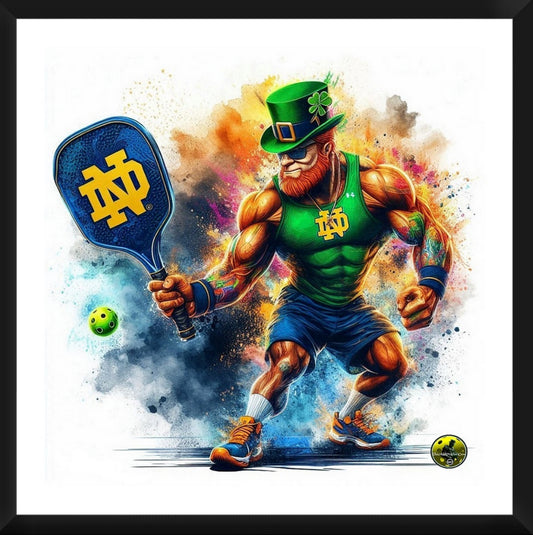Notre Dame Fighting Irishman Framed Artwork 16x16