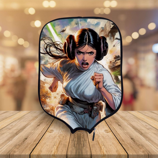 Princess Leia - Animated Star Wars - Pickleball Paddle Cover