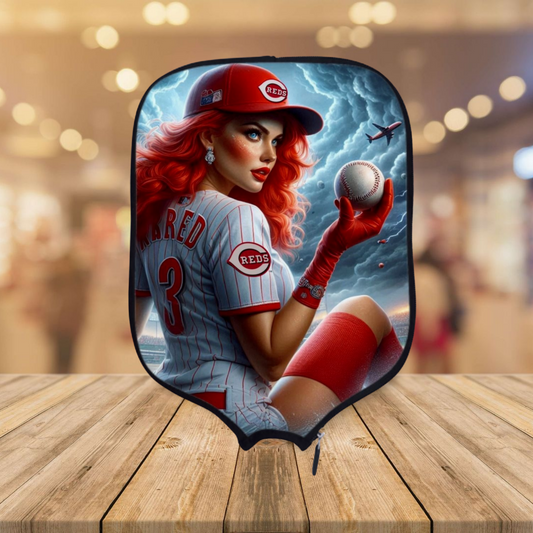 Rosie Red -Cincinnati Reds Pickleball Paddle Cover